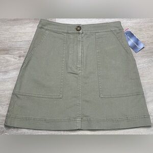 Melrose and Market Utility Mini Skirt Sage Green Dusty Olive